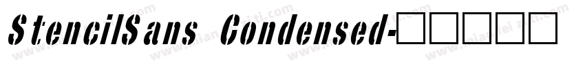 StencilSans Condensed字体转换